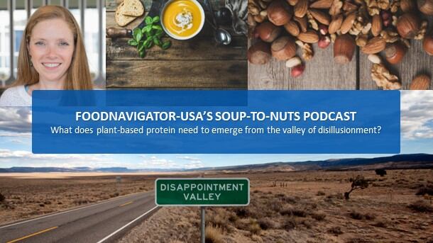 Soup-To-Nuts Podcast: What does plant-based protein need to cross the trough of despair?