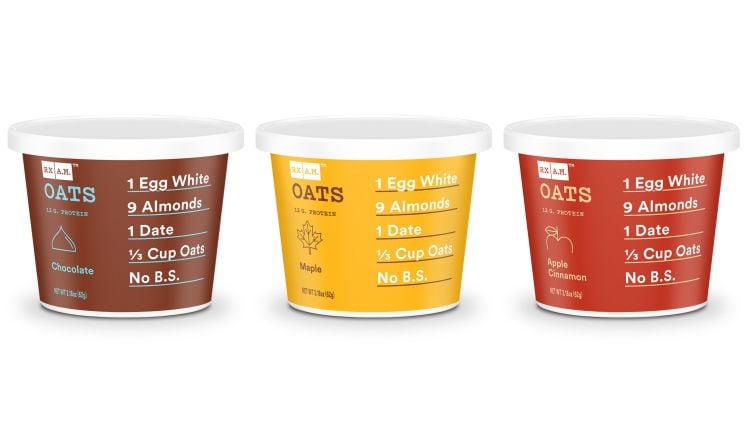 RXBAR debuts single-serve oatmeal cups