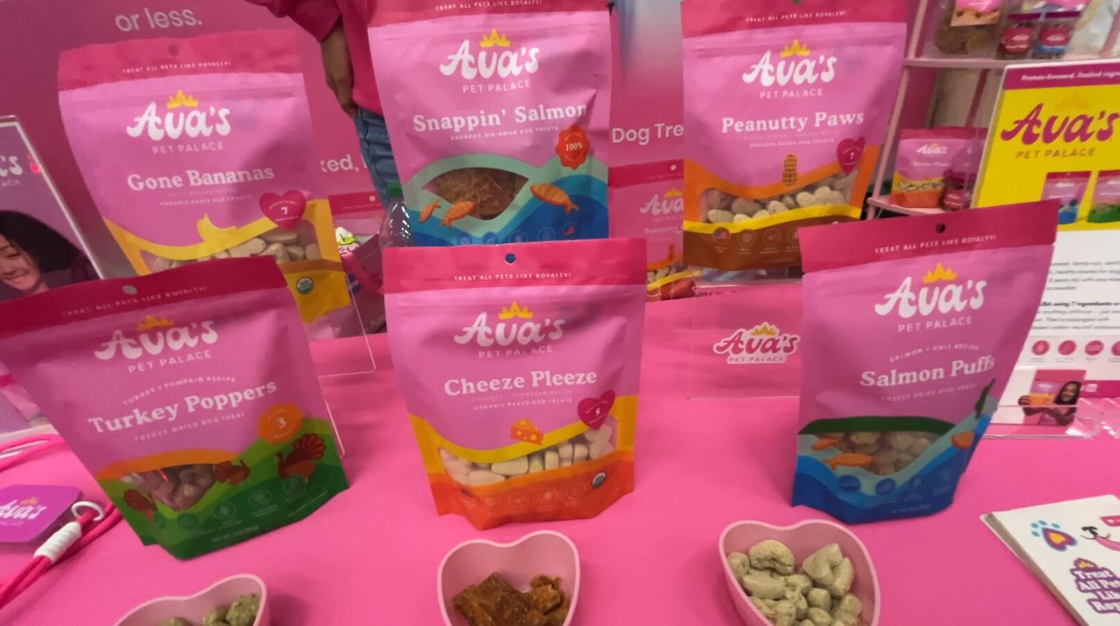 The company’s most popular product, freeze-dried Salmon Puffs, contains 96% wild salmon, kale and flaxseed.