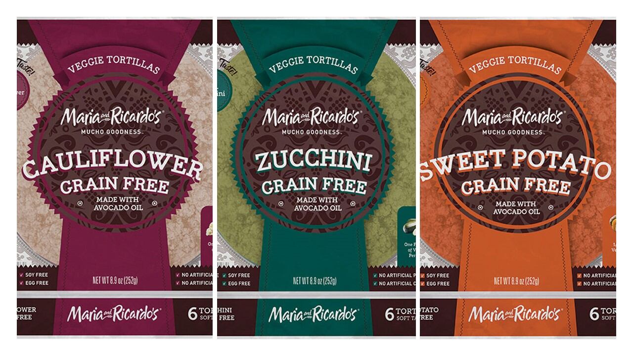 Maria and Ricardo's launches grain-free veggie tortillas