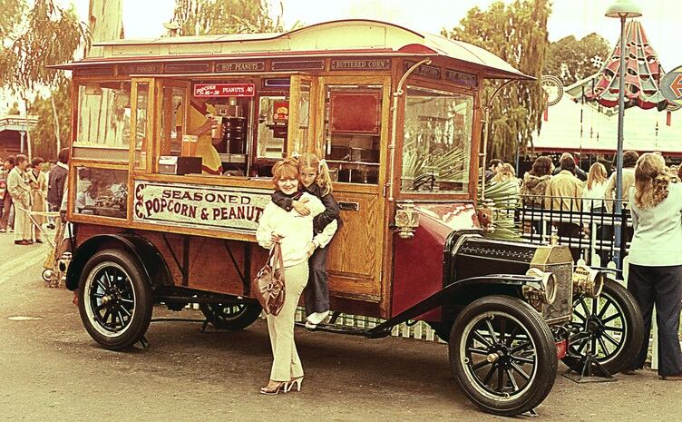 Vintage popcorn stand Getty