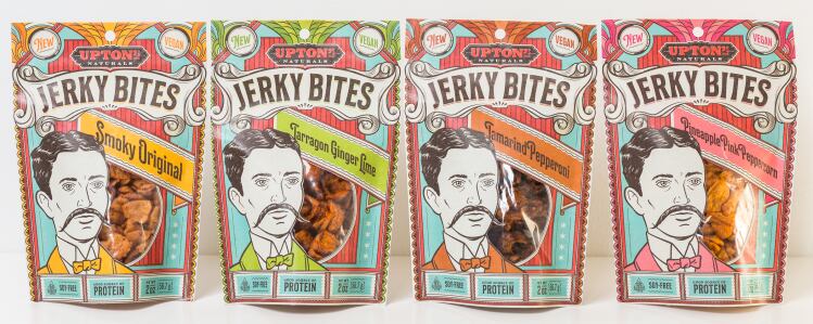 Upton’s Naturals debuts plant-based jerky bites