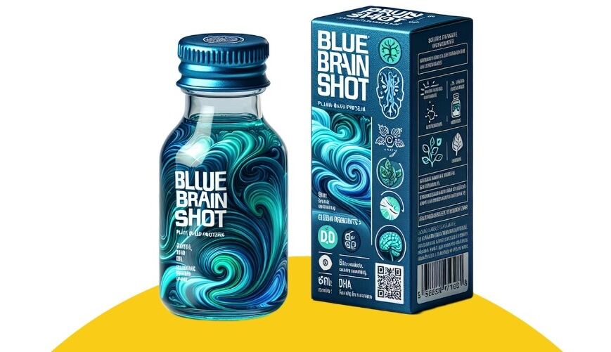 MISTA's concept Blue Wave Brain Shot supports memory and cognitive health with DHA, spirulina and marine whey.