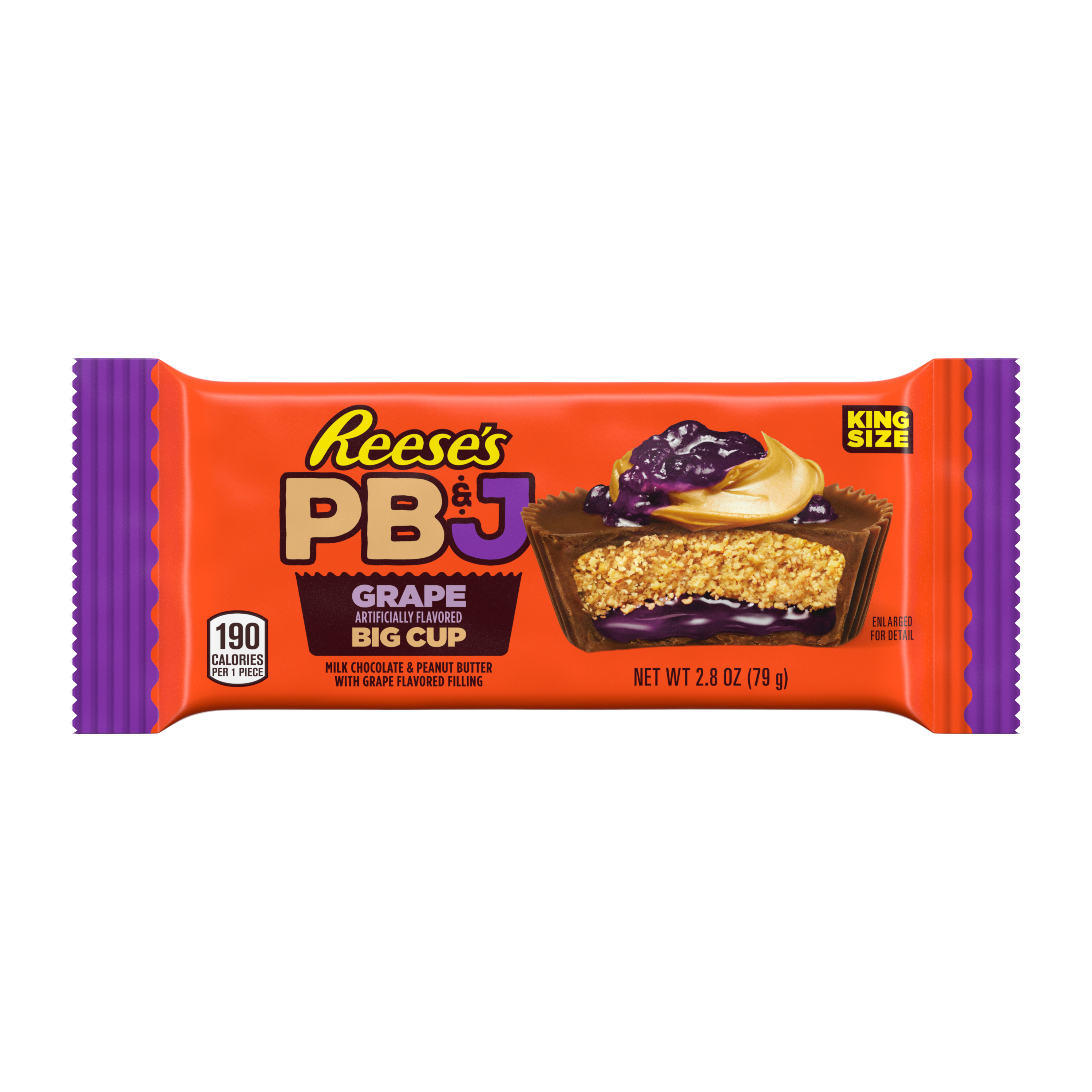 Reese's PB&J peanut butter cups in grape jelly