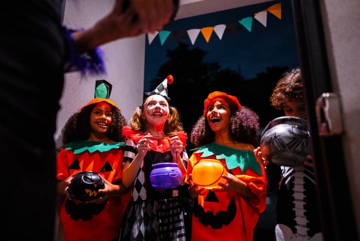 For girls celebrate Halloween by going door to door dressed pumpkins. Sweet treats and limited editions hit store shelves ahead of Halloween.
