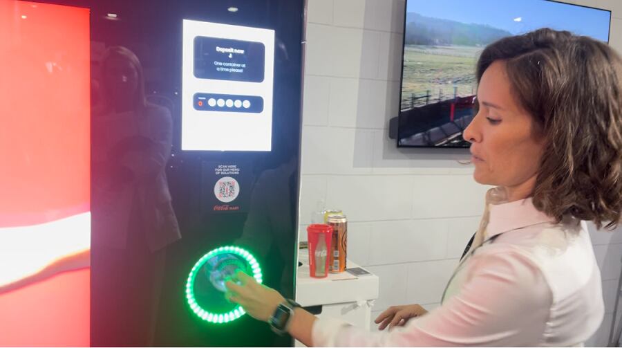 Coca-Cola showcases Olyns' reverse vending machine at NACS