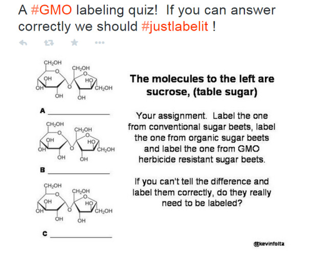 GMO quiz tweet
