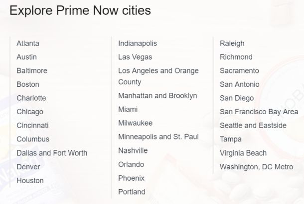 prime now cities