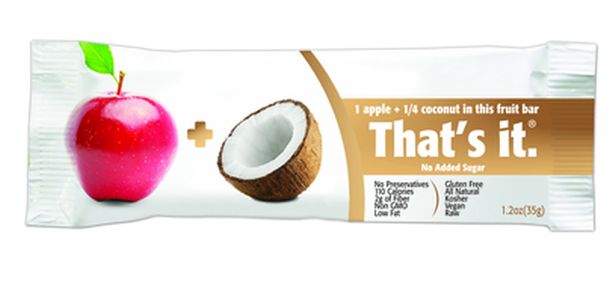 That's it apple and coconut bar