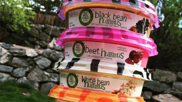 Eat Well Embrace Life Hummus stack