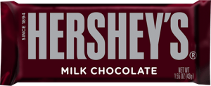 hershey milk chocolate bar