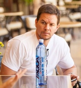 Mark Wahlberg drinks AQUAhydrate2