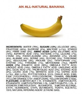 All-natural banana ingredients-James Kennedy High School Teacher-Melbourne