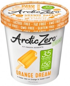 New arctic zero packaging orange dream