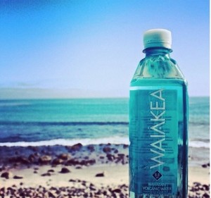 Waiakea bottle on beach