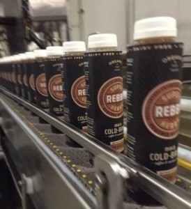 Rebbl drinks coming off production line