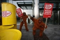 Greenpeace campaign at Nestle UK HQ - Greenpeace - Jiri Rezac