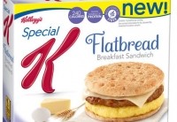 Special K flatbread breakfast sandwich