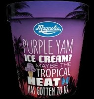 purple yam ice-cream