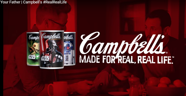 Campbell’s new #RealRealLife ad showcases Star Wars soup