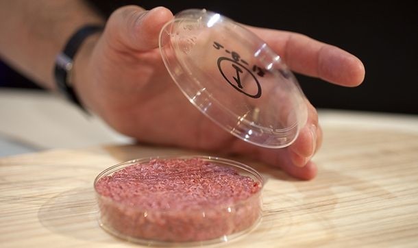 Lab meat... for less than $300k a burger...