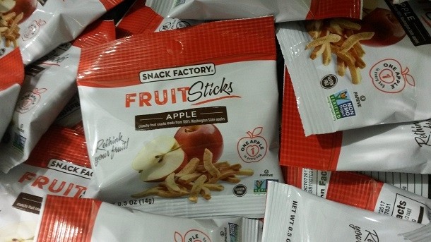 Fruit Sticks let snackers enjoy a crispy apple without the juicy mess