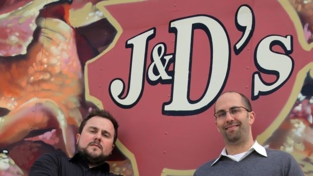 J&D's Foods co-founders Dave Lefkow (right) and Justin Esch