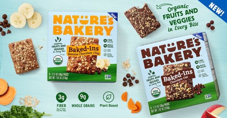 Baked in fruits and veggies from Nature's Bakery