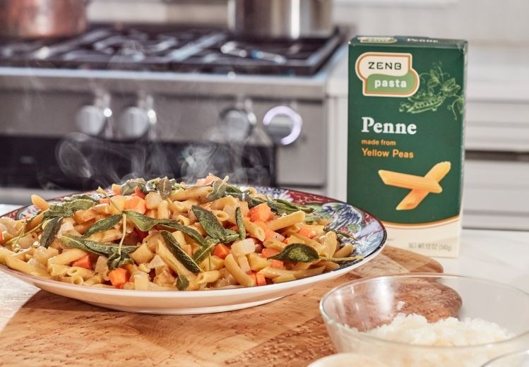 Protein and fiber-packed ZenB pasta is made from 100% yellow peas
