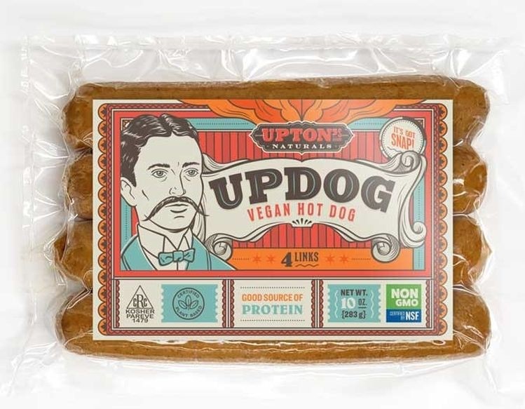 The Updog: "The first 100% vegan version of an all-beef hot dog"