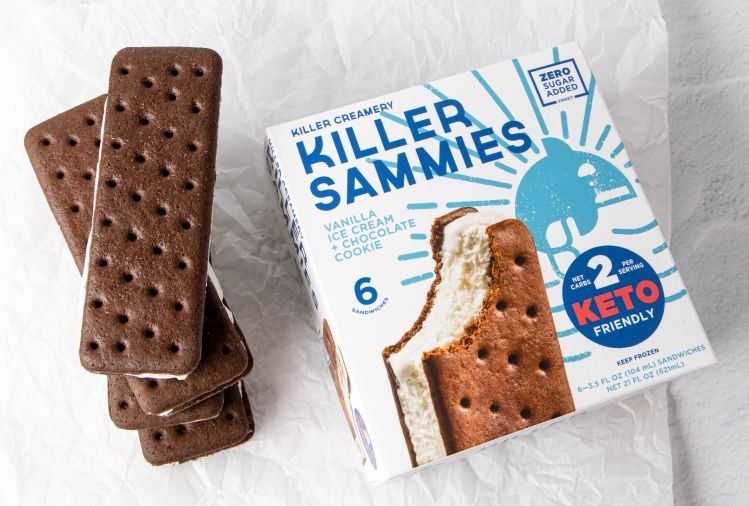 Killer Creamery unveils first zero-sugar ice cream sandwich in the novelty category