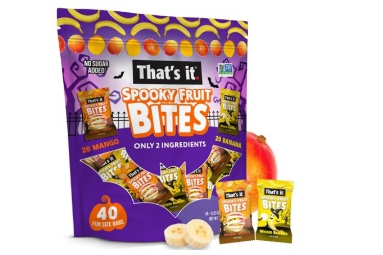 Halloween-themed spooky fruit bites