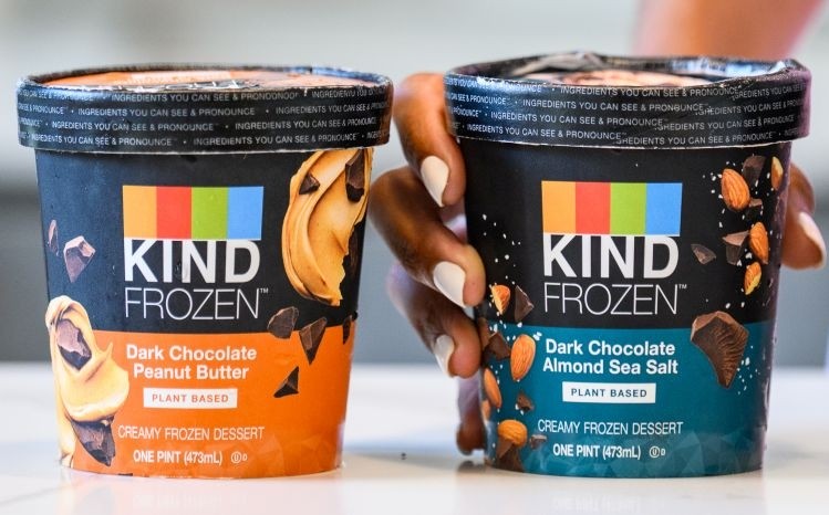 KIND unveils frozen plant-based pints