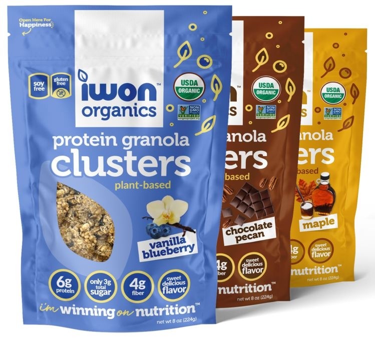 Protein, fiber, and low sugar... IWON Organics moves into granola category