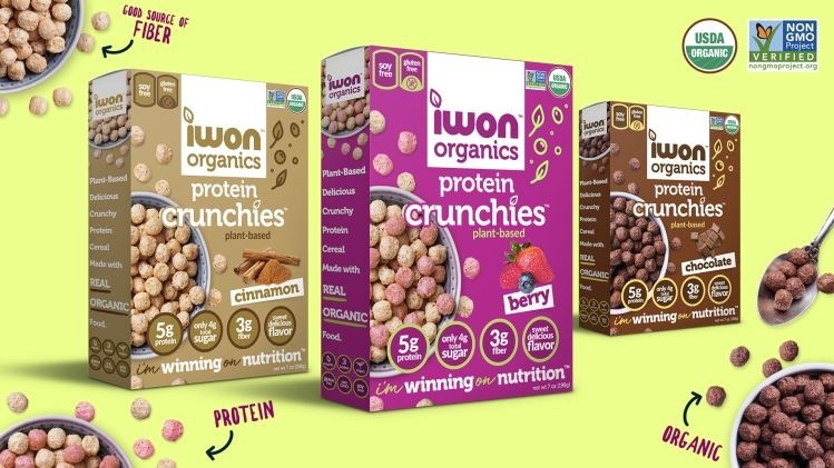 IWON Organics unveils protein crunchies