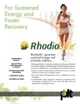 RhodioLife™ Standardized Formula for Sustained Energy
