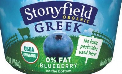 Stonyfield  highlights absence of ‘toxic pesticides’ on new packs