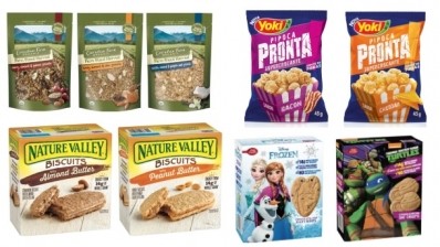 Snacks and cereals are being launched under a range of brands