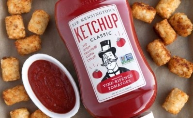 Sir Kensington's classic ketchup is made with tomatoes, tomato paste, organic cane sugar, onions, distilled vinegar, water, salt, lime juice concentrate, green bell peppers and allspice  