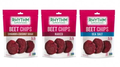Rhythm Superfoods' new line of beet chips is launching at the Winter Fancy Food Show  
