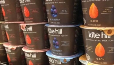 Kite Hill cultured almond 'yogurts' at Whole Foods in St Paul Minnesota