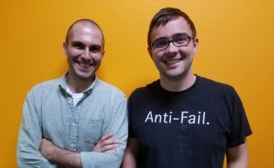 Co-founders Alex Lorestani (left) and Nick Ouzounov (right)