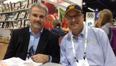 General Mills VP marketing Steve Young (left) and Annie's president John Foraker (right)