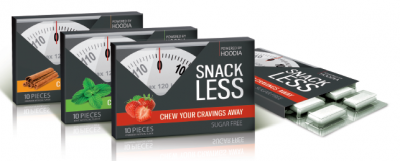 Desert Lab's 'Snack Less' 10-piece hoodia gum packs in three flavors (cinnamon, mint and strawberry) and retail at $2.99 each (typical gum retails at around $1.75).