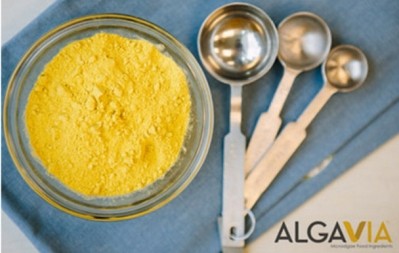 AlgaVia whole algal protein is 65% protein, but also contains fiber, lipids and micronutrients such as lutein and zeaxanthin