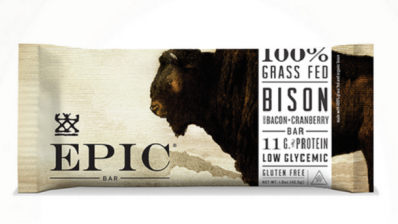 EPIC Provisions, which was acquired by General Mills earlier this year, is Paleo-Certified, says Paleo Foundation CEO Karen Pendergrass. Though it doesn't put the seal on its pack, text on its webite describes the products as 