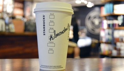 Starting September 6, almondmilk will be available in 4,600+ Starbucks stores as a non-dairy alternative, in addition to soymilk and coconutmilk