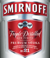 Smirnoff Vodka is one of the Diageo drinks currently distributed by Major Brands in Missouri