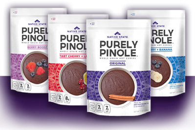 Purely Pinole is introducing purple maize into the hot cereal breakfast category, long dominated by oatmeal.