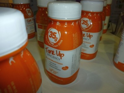 Several firms had high protein product protoytpes on show at Supply Side West, including this one from Ingredia
